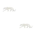 thumbnail image 2 of mmirethe Animal Shape Sculpture Exquisite Decorative Stylish Restaurant Decor White 2Set, 2 of 6