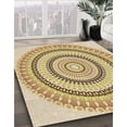 thumbnail image 3 of Ahgly Company Machine Washable Indoor Square Transitional Cinnamon Brown Area Rugs, 6' Square, 3 of 7