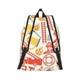 thumbnail image 3 of Balery Firefighter Icons Vintage Canvas Backpack for Men and Women - Large Capacity, Durable Travel Laptop Bag for School, Work, Hiking, and Outdoor Activities, 3 of 7