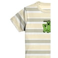 thumbnail image 3 of Minecraft Creepers, Boys Graphic Crew Neck Short Sleeve Embroidered Striped Tee, Sizes 4-18, 3 of 4