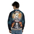 thumbnail image 5 of Happy Halloween Vampire American Shorthair BOO with Pumpkins Fun and Spooky All Over Print 3D Baseball Jacket Cat Lover Kitten Owner Gifts Bomber Jacket Softball - 00018, 5 of 6