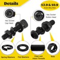 thumbnail image 3 of Kit surtido de tornillos Fgruh 2300 piezas con casquillo hexagonal M3 negro y zinc, 3 of 8