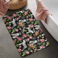 thumbnail image 2 of Schnauzer with Pioneer Flower Bathroom Rugs Mat,Non Slip Microfiber Bathroom Rug,Rubber Backing,Soft Bathroom Mats for Bathroom Floor,Tub and Shower,20x32in(50x80cm), 2 of 5