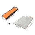 thumbnail image 3 of Saco de dormir para una persona doble / individual para mochilero, camping, senderismo, impermeable, adulto, niño, saco de dormir, almohadilla para do Cremallera izquierda azul 1 kg, 3 of 8