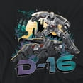 thumbnail image 2 of TRANSFORMERS ONE D-16 Retro Women's Crop Top T-Shirt, Black, Medium, 2 of 5