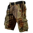 thumbnail image 2 of Hunting Camo Cargo Shorts with Multiple Pockets and Relaxed Fit, Awesome For Deer Season Fishing Trips Or Outdoor Hunts Army Green L, 2 of 4