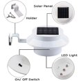 thumbnail image 2 of Automatic Light Sensor Solar Power Gutter Light, Energy Efficient Cool White Yard Doorway Lamp With Bracket For Pathway Stairs Roof Patio Garden Yard, Long Using Time, Waterproof,, 2 of 7