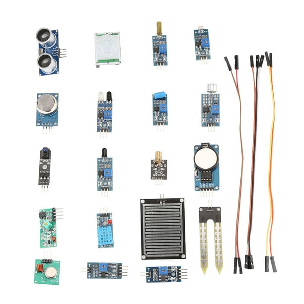 Kit de aprendizaje básico con placa de módulo de sensor 16 en 1 para Raspberry Pi