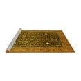 thumbnail image 2 of Ahgly Company Machine Washable Indoor Rectangle Oriental Yellow Industrial Area Rugs, 8' x 12', 2 of 4