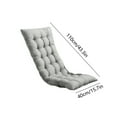 thumbnail image 3 of Rocking Chair Cushions Indoor Velvet Chair Pads High Back and Seat Cushion -Indoor/Outdoor Chaise Lounge Cushion,Spring/Summer Seasonal All Weather Replacement Cushions -Gray, 3 of 6