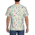 thumbnail image 2 of Rocae Hand Drawn Cars Trucks Buses And Roads for Men's Moisture-Wicking Crew Tee - T-Shirt for Sports, Outdoor Activities, and Casual WearX-Large, 2 of 9