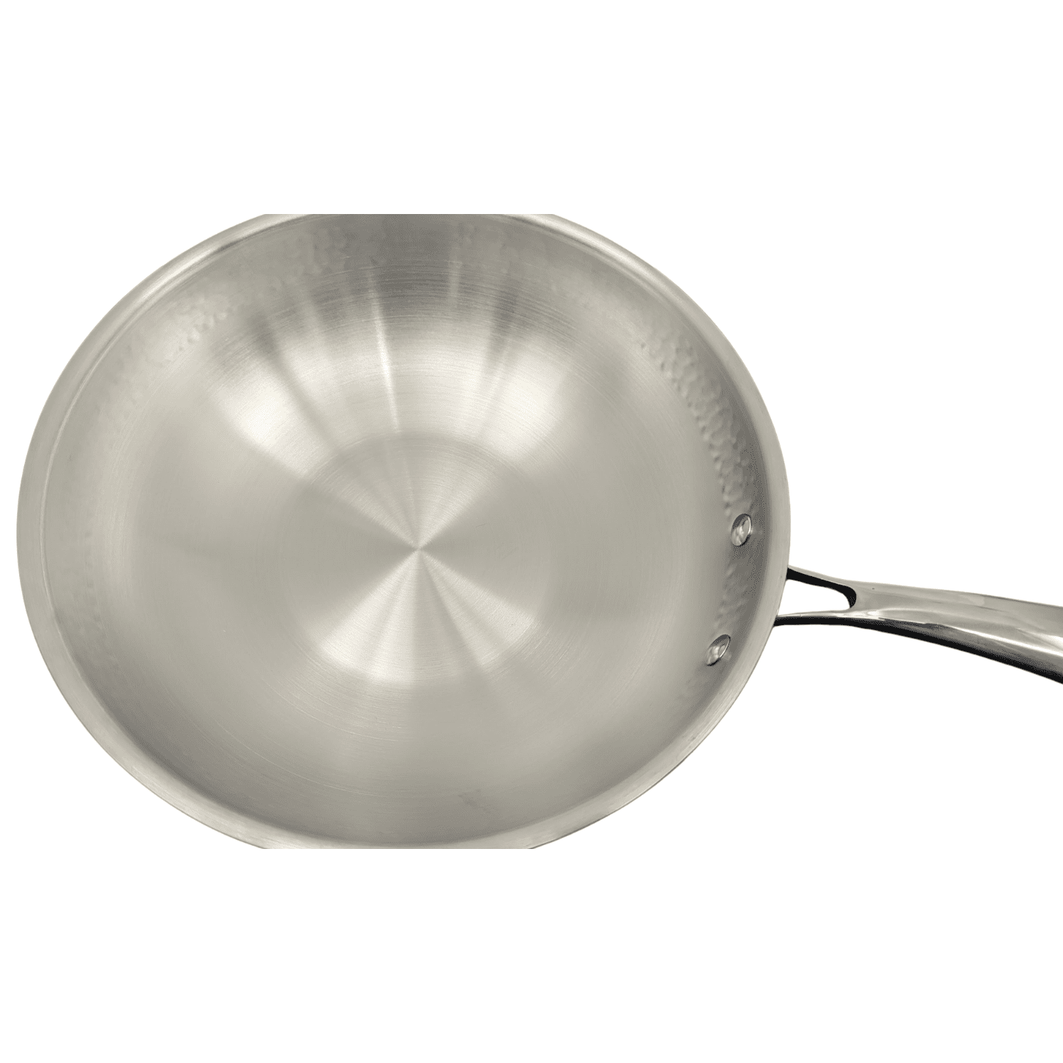 Verka 3-Ply Stainless Steel Copper Hammered Wok, 28cm