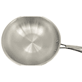 thumbnail image 2 of Wok martelé en acier inoxydable 3 couches Verka, 28cm, 2 of 6
