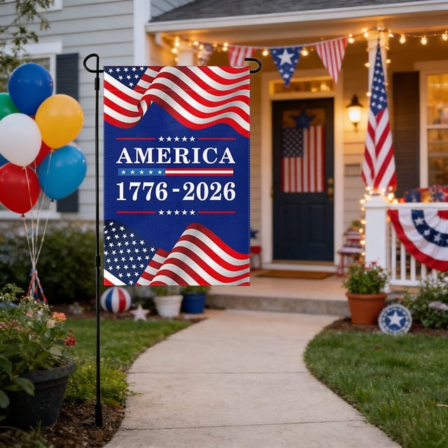 250th Anniversary Independence Day Banner Celebration for Window Wall Home Outdoor