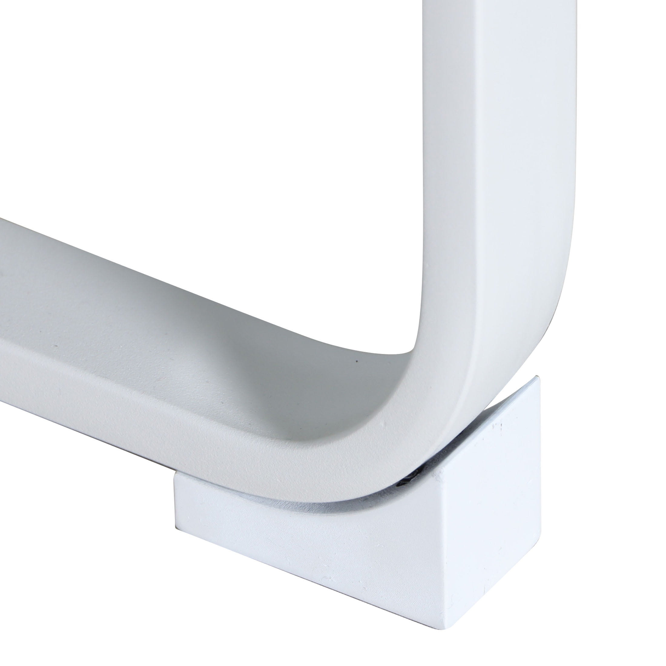 Mainstays Asher Springs Outdoor Steel Side Table- White
