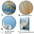 thumbnail image 3 of Designart "Grey Scale Misty Clam" Clam Floater Framed Wall Art Prints, 3 of 5
