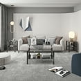thumbnail image 3 of ODUSE-DAILY Black Lift Top Coffee Table Set of 3 Piece, Black Glass Living Room Table Set of 3, Black Glass Coffee Table and End Coffee Table Sets (Black, Set of 3), 3 of 10
