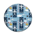 thumbnail image 2 of Easygdp Airplanes And Aviation Signs Wheel Sun Guard, Spare Tire Cover,Universal Trailer Suv Truck Camper Travel,Easy To Install And Remove -14 Inch, 2 of 9