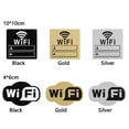 thumbnail image 2 of Gift Rewritable Cafe Bar Restaurant Public Place Wall Stickers Handwriting Account&Password Mirror Surface 3D WIFI Sign GOLD 4CMX6CM, 2 of 8