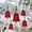 💖 Red_Hot#67, variant on Christmas Wind Chime Glass Ornament, Diamond Embossed Clear & Red, for Tree and Window