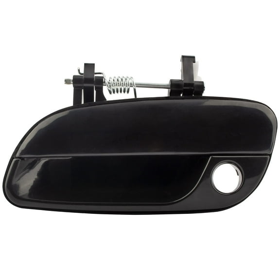 BOXI 80688 Front Left Driver Side LH Outside Exterior Door Handle Compatible for Hyundai Elantra 2001 2002 2003 2004 2005 2006 with Keyhole | Smooth Black | Replaces 82650-2D000 HY1310105