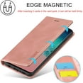 thumbnail image 3 of Case for Samsung Galaxy S10 Plus, Vintage Classic Matte Leather Wallet Case Flip Notebook Style Cover with Magnetic Closure Kickstand Card Slots - Rose Gold, 3 of 16