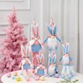 thumbnail image 3 of B Conejito de Pascua Gnomo hecho a mano conejo de peluche juguetes para adornos de muñecas primavera niños regalos de Pascua vacaciones fiesta en casa hogar D, 3 of 5