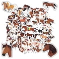 thumbnail image 4 of 35pcs-50pcs Playful Horse Stickers Animal Cartoon Decals Funny Nature Stickers for Suitcases Fridge Laptops, 4 of 9