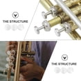 thumbnail image 4 of 3pcs Professional Trumpet Finger Buttons Practical Instrument Accessories (White), 4 of 8