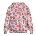 thumbnail image 5 of FOR U DESIGNS Strawberry Koala Zip Hoodies for Women Oversized Hooded Jackets Trendy Size M Ladies Zip Up Hoodie with Pockets and Drawstring Women Polyester Sportswear, 5 of 7