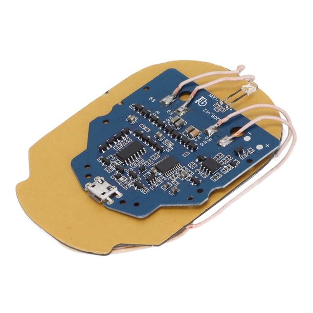 Módulo transmisor de cargador inalámbrico QI, placa de circuito de interfaz Micro USB de carga inalámbrica de doble bobina