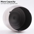 thumbnail image 4 of Large Ashtray with Lid for Cigarette, Stainless Steel Smokeless Odorless Windproof Ash tray for Home Office Tabletop Outside Patio Outdoor Balcony(3.93"x3.2"x3.82"), 4 of 10