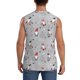 thumbnail image 4 of Balery Santa with Gifts Camisetas sin mangas para hombre, absorbe la humedad y protege contra el mal olor.-3X-Large, 4 of 7