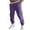 Purple, variant on Men's Casual Pants Mens Autumn And Winter High Street Fashion Leisure Loose Sports Outdoor Running Sweater Pants Trousers Daily And Sports BU2 M