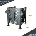 thumbnail image 3 of CarButler 3x3ft Outdoor Air Conditioner Fence Privacy Screen Panels,4 ft Height, Metal Privacy Fence Cover, 3 of 7