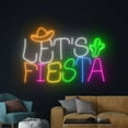 thumbnail image 3 of Handmadetneonsign Let's Fiesta Neon Sign, Mexico Party Wall Art Decor, Mexican Festival Wall Decor, 3 of 4