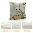 thumbnail image 4 of Shiartex  Happy Easter Hunny Bunny Throw Pillow Covers,  Easter Eggs Rabbit Pink Cushion Case Decoration for Sofa Couch, 4 of 5