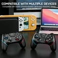 thumbnail image 2 of Fousixdi Wireless Controller for Switch 2/Switch/Lite/OLED, 2 pack, Turbo/Ergonomic (Black&Black), 2 of 8