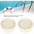 thumbnail image 3 of 2 Pieces Pool Ladder Buffer Inground Pool Ladder End Caps White Rubber Bumper Set for Pool Ladders, Universal Replacement Parts, 3 of 5