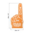thumbnail image 2 of Uxcell 18 Inch Giant Foam Finger, We Are #1 EVA Cheerleading Fingers for Celebration Sports Games Party, Orange, 2 of 5