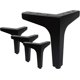 thumbnail image 1 of Set Of 4 Furniture Legs Load Up To 600 Kg, 10cm Modern Metal Table Legs In Triangle Shape, Pin Furniture Leg For Cupboard, Sofa, With 16 Screws And 4, 1 of 5