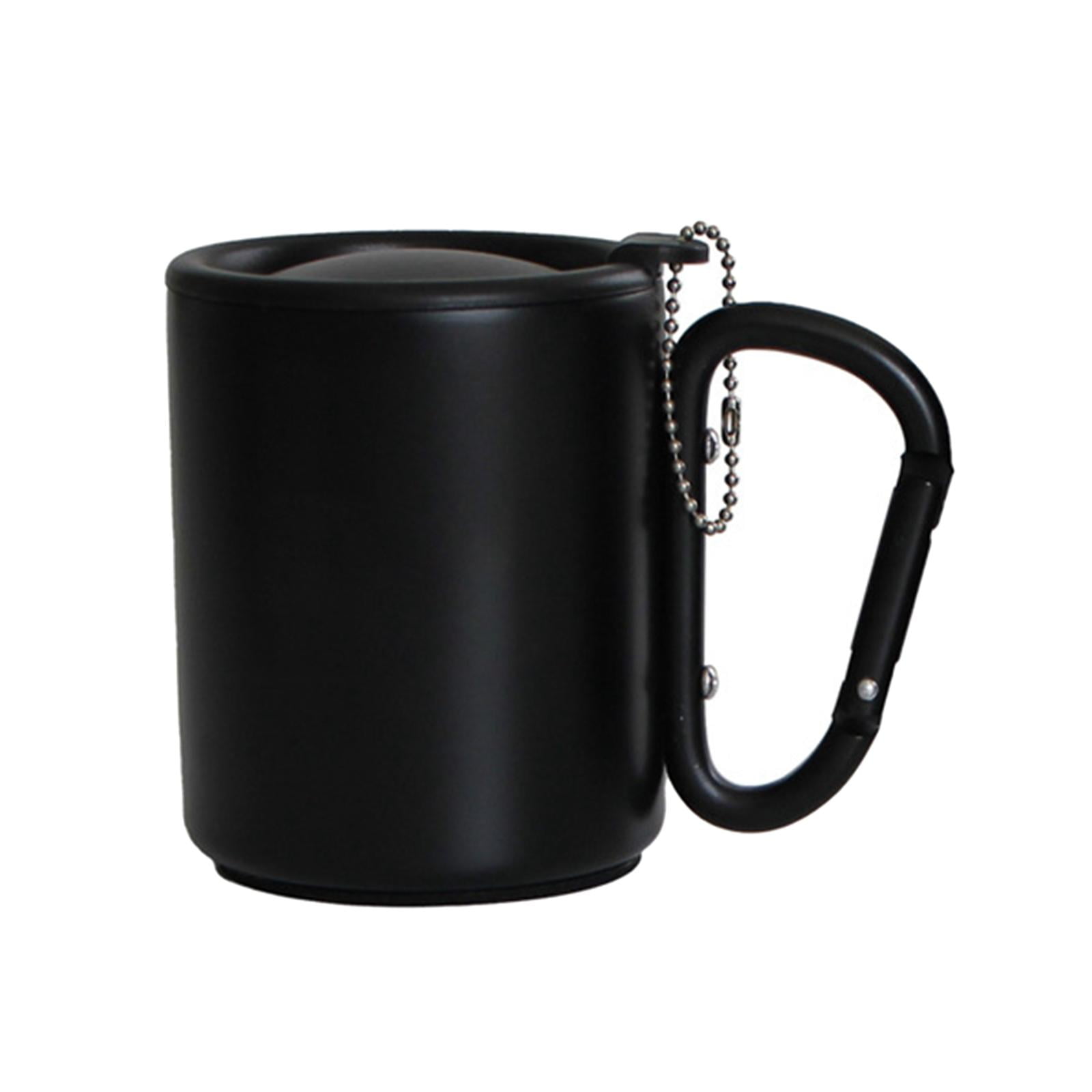 Camping Mug with Lid and Handle Coffee Mug Double Wall Teacup Coffee