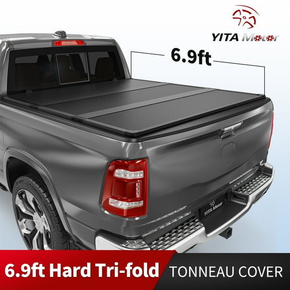 RVNI 6.9FT Hard Bed Tri-Fold Tonneau Cover for 2020-2023 2024 Silverado Sierra 2500HD 3500HD
