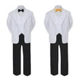 thumbnail image 2 of 5-7pc Formal Black White Suit Set Yellow Bow Necktie Vest Boy Baby Sm-20 Teen, 2 of 3