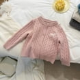 thumbnail image 5 of enyan Girls Knit Cardigan Sweater Button Down Long Sleeve Kids Toddler School Uniform Fall Jacket(Red,6.5-7 Years), 5 of 5