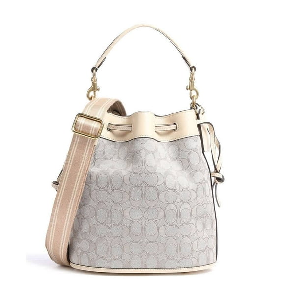 Coach Ladies Signature Jacquard Field Bucket Bag