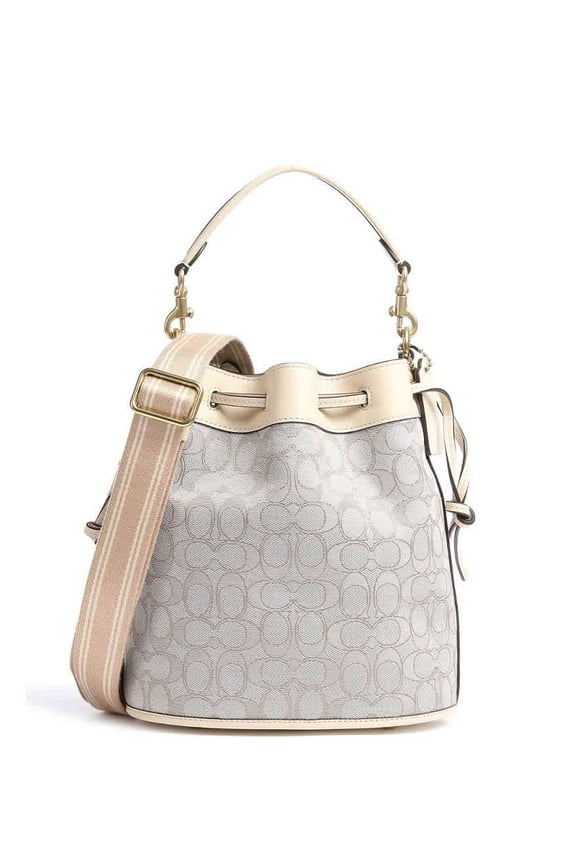 Ladies Signature Jacquard Field Bucket Bag