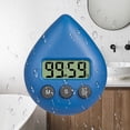 thumbnail image 3 of Waterdrop Waterproof Timer Shower-Proof Splash Timer Suction Type Punch-Free Bathroom Timer-Light Blue, 3 of 5