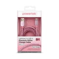thumbnail image 6 of Powertek USB-A to Lightning Cable, Fast Charging iPhone Charger Cord, Durable Tangle-Resistant Sync Cable, Pink Glitter, 6FT, 6 of 8