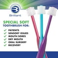 thumbnail image 4 of Brilliant Special Soft Round Adult Toothbrush for Post Chemo, Surgery, Oral Health Teal, 1 Count, 4 of 7